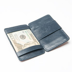 Magic Card Wood Wallet (Grey Flannel Wool)