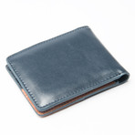 Slim-Fold Wood Wallet (Grey Flannel Wool)