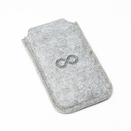 iPhone 5/5s Leather Wallet (Grey Flannel Wool)