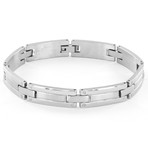 Dual Finished Stainless Steel Link Bracelet