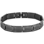 Classic High Polished Black Plated Stainless Steel Link Bracelet