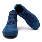 Champion Canvas + Suede High Top Sneaker // Blue (US: 10.5)