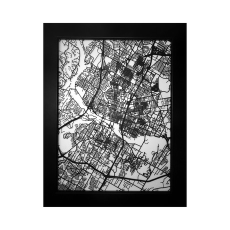 Austin Street Map (Size 11"x14")