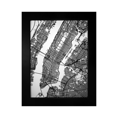 New York City Street Map (Size 11"x14")