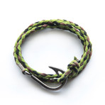 Nautical Hook Bracelet // Army Camo (Small)