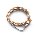 Nautical Hook Bracelet // Brown2Tone (5.5")