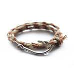 Nautical Hook Bracelet // Brown2Tone (5.5")