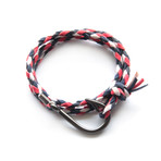 Booge // Nautical Hook Bracelet // French Flag (5.5")