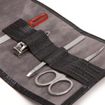 Blake Travel Manicure Set (Black Pebble)