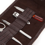 Blake Travel Manicure Set (Black Pebble)