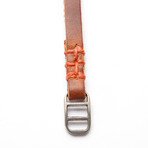 Indie Wristband // Orange Thread (Black)