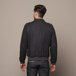 Wool Blend Iconic Jacket // Charcoal (XL)