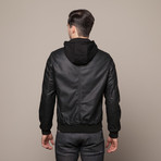 Iconic Hoodie Jacket // Black (L)