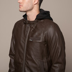 Members Ony // Iconic Hoodie Jacket // Dark Brown (XL)