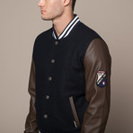 #2Kool4Skool Varsity Jacket // Navy (S)