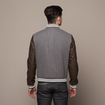 #2Kool4Skool Varsity Jacket // Charcoal (XL)