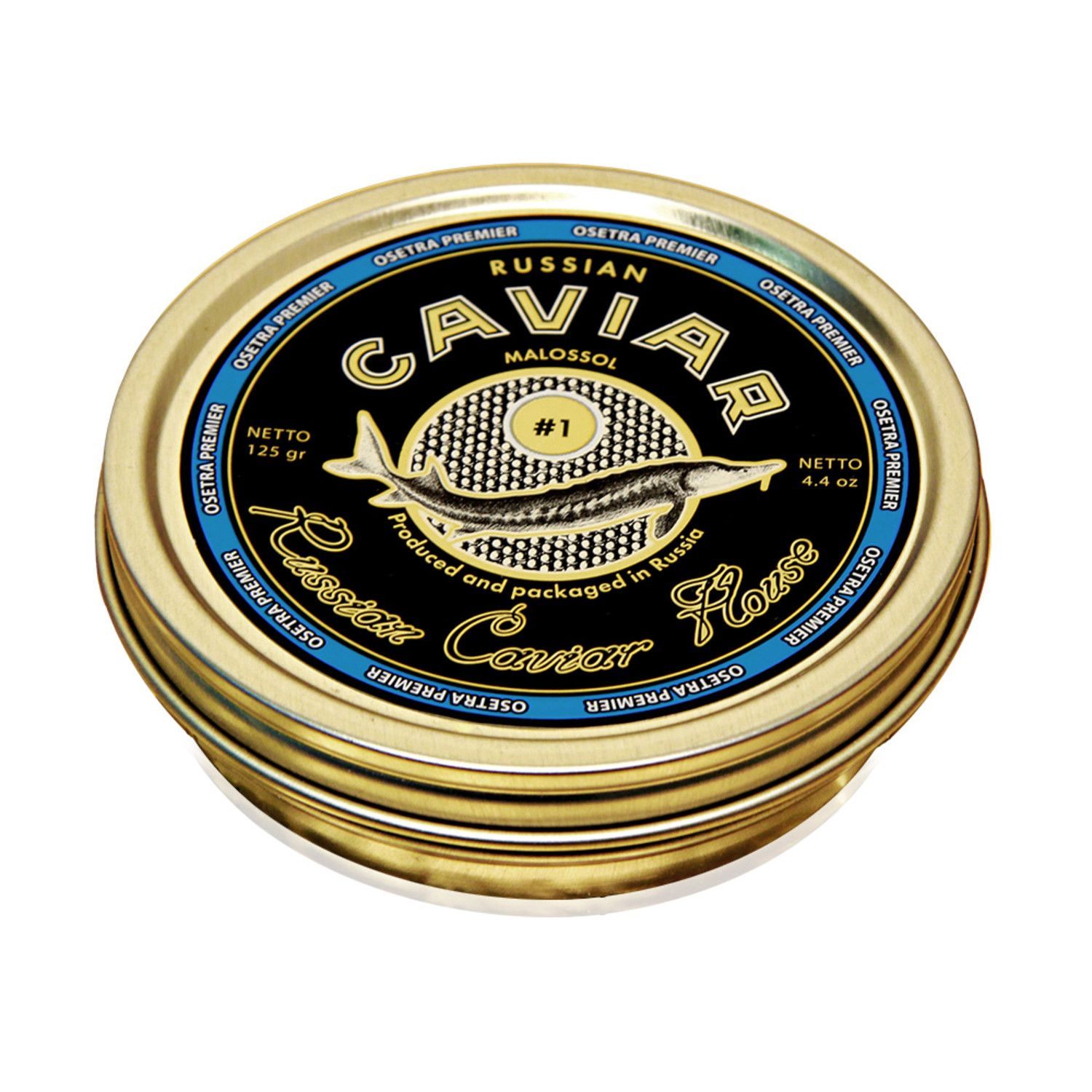 Russian Osetra Black Caviar Premier // 4.4oz - Black Caviar Company ...