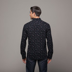 Artistry in Motion // Confetti Button Up // Black (L)