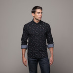 Artistry in Motion // Confetti Button Up // Black (L)