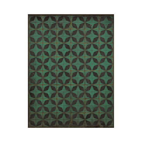 E5 // Black + Green (2'10.5"L x 4'2"W)