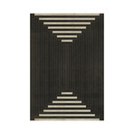 E18 // Black + White (2'10.5"L x 4'2"W)