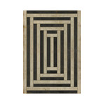 E30A // Black + White (2'10.5"L x 4'2"W)