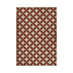 E28B // Red + White (2'10.5"L x 4'2"W)