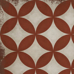 E28B // Red + White (2'10.5"L x 4'2"W)