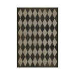 Carbon // Retro Vinyl Floorcloth (2'10.5"L x 4'2"W)