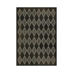 Argyle // Retro Vinyl Floorcloth (2'10.5"L x 4'2"W)