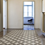 E28B // Grey + White (2'10.5"L x 4'2"W)