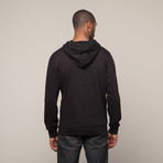 Zip Hoodie // Black // Alpha Beta (S)