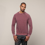 Burnout Fleece Raglan Crew // Oxblood (S)