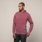 Raglan Burnout Hoodie // Ox Blood (L)