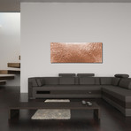 Electric Fields v1 Copper (19"L x 48"W Single Panel Metal Print)
