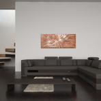 Flexure Copper (19"L x 48"W Single Panel Metal Print)