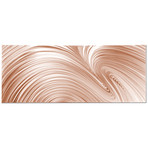 Fusion Copper (19"L x 48"W Single Panel Metal Print)
