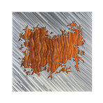 Heart Strings Copper (36"L x 36"W Metal Print)