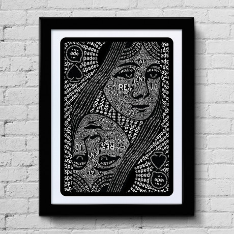 Queen Of // Art Print (Spades)