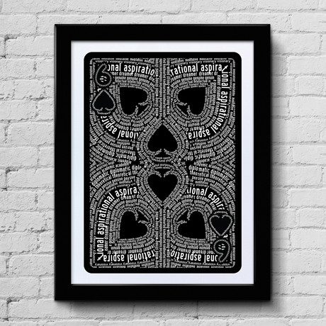 Six Of // Art Print (Spades)