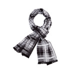 Just Plaid Scarf // Black + White