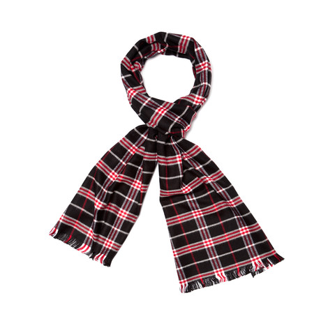 Scotty Plaid Scarf // Red