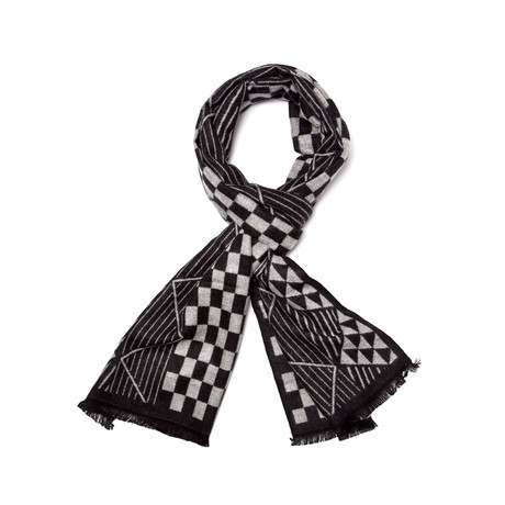 Geometric Scarf // Black + White