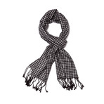 Houndstooth Scarf // Black + White