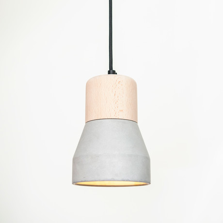 Cement Wood Lamp A (Grey)