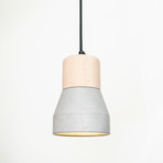 Cement Wood Lamp A (Grey)