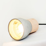 Cement Wood Lamp A (Grey)