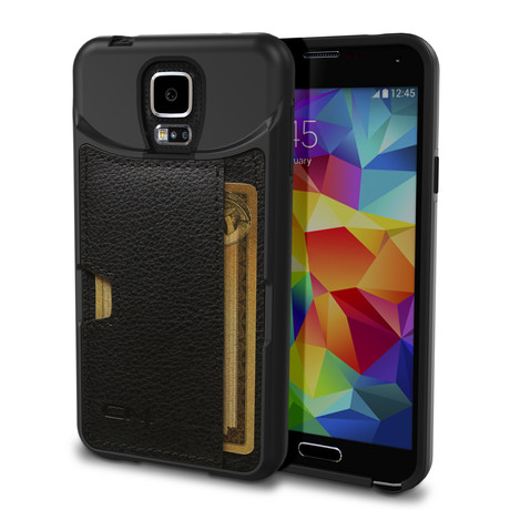 Q Card Case // Galaxy S5 (Black Onyx)