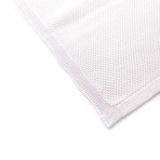 Knitted Silk Pocket Square // White