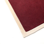 Knitted Silk Pocket Square // Red